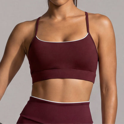 SOLBANA Form Y-Back Bra in Burgundy