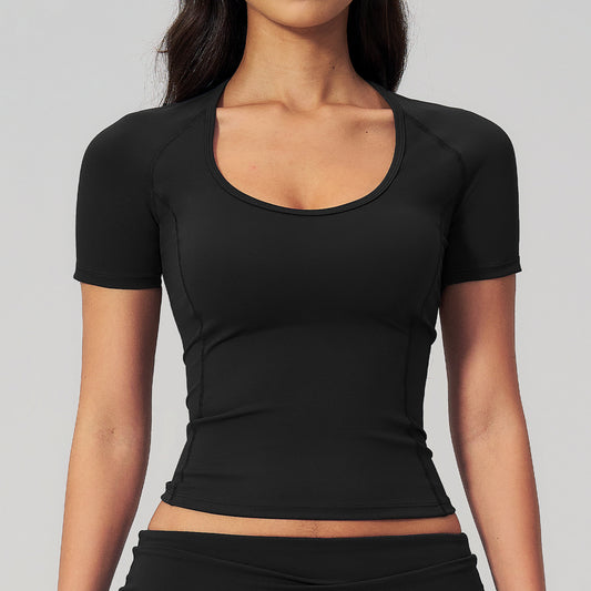 SOLBANA Form Brushed Tee in Black