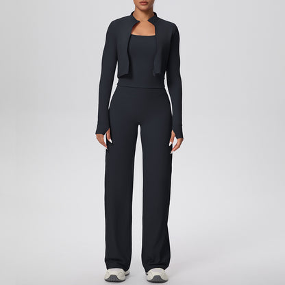 Coast Travel coordinated three-piece pant set by SOLBANA
