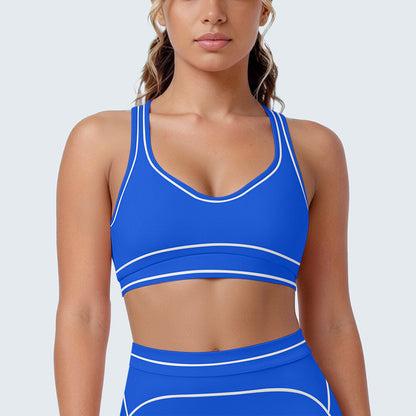 SOLBANA Contour Contrast U-Back Bra in Ocean