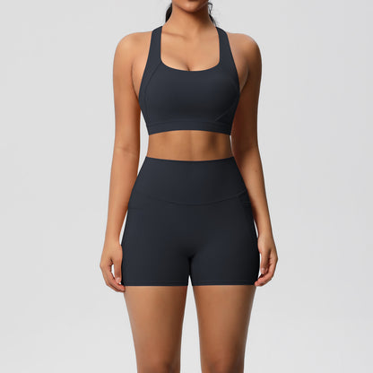 SOLBANA Studio Halter Pocket 2-Piece Short Set - alternate product view