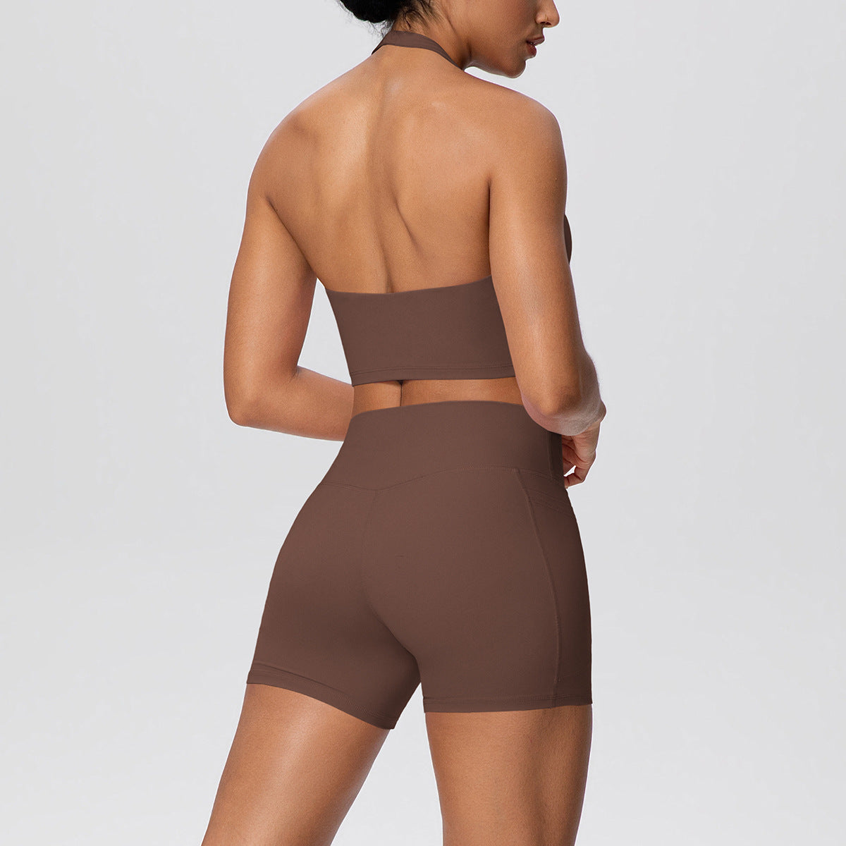 SOLBANA Studio Halter 2-Piece Pocket Short Set - alternate product view