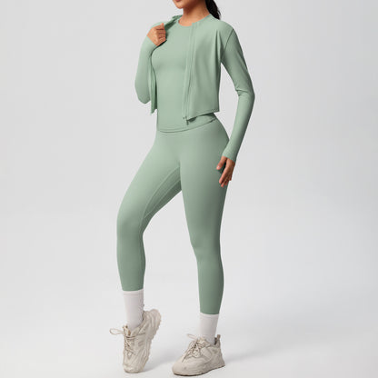 Studio Tee matching three-piece pant set by SOLBANA