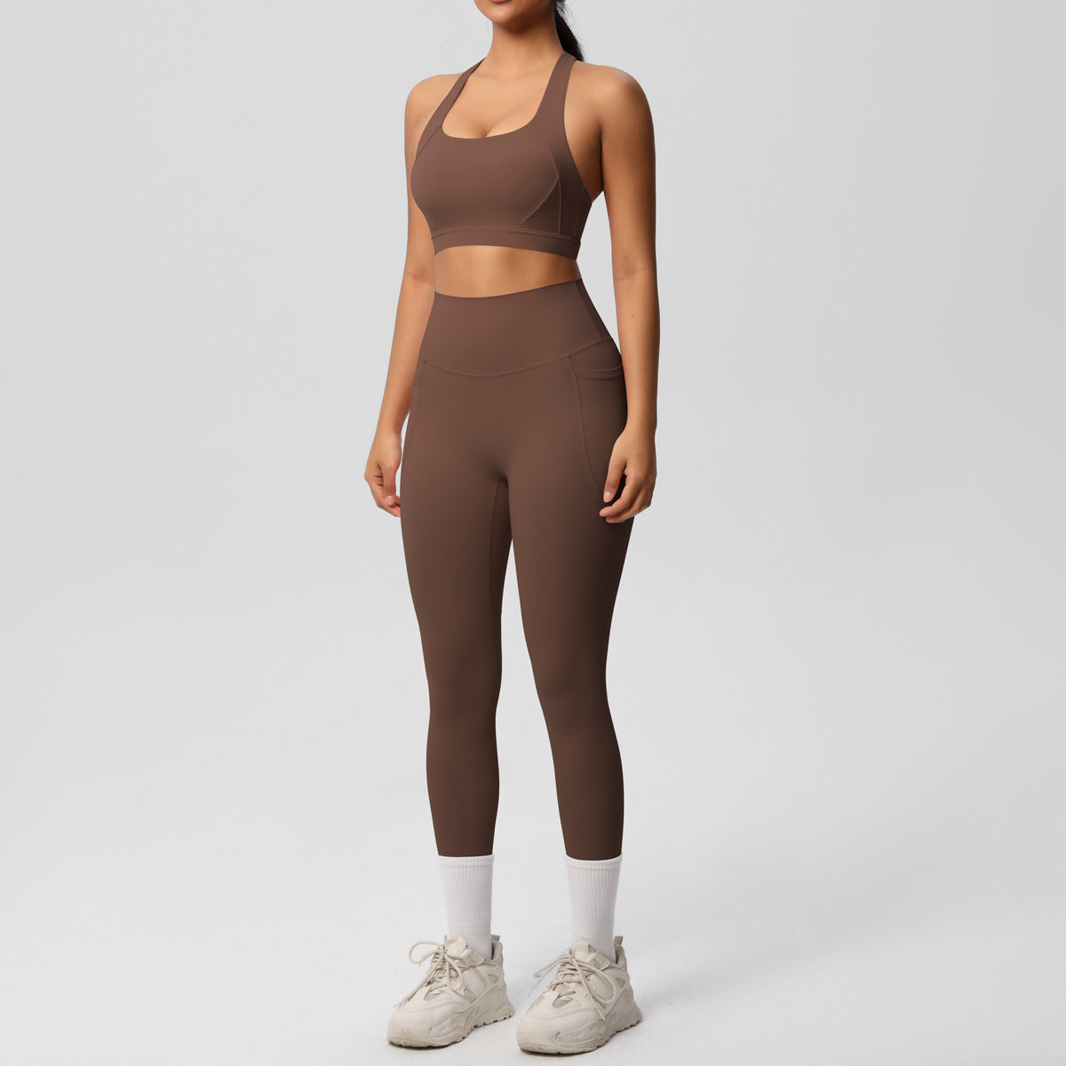 SOLBANA Studio Cutout 2-Piece Legging Set - alternate product view