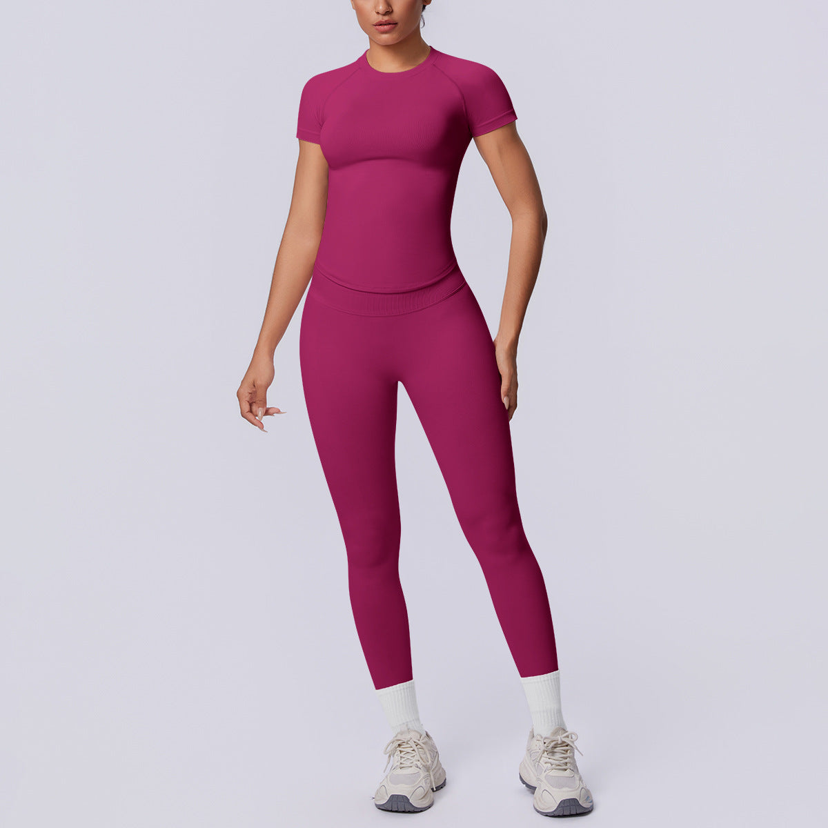 SOLBANA Studio Tee two-piece leggings set for Pilates and studio wear