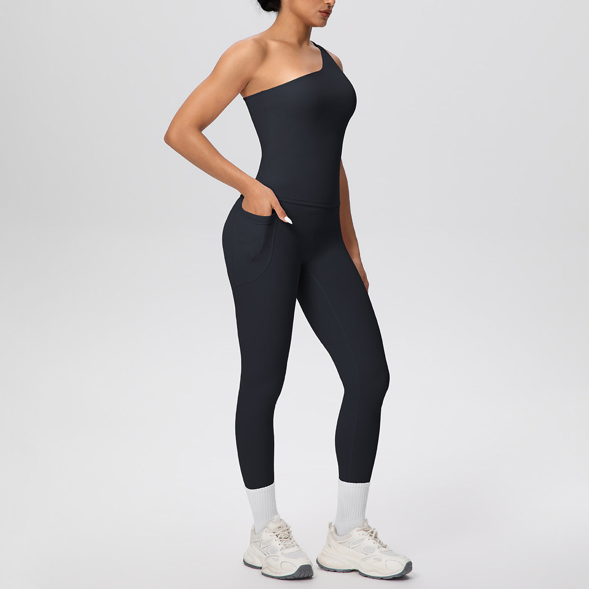SOLBANA Studio One-Shoulder Legging Set - alternate product view