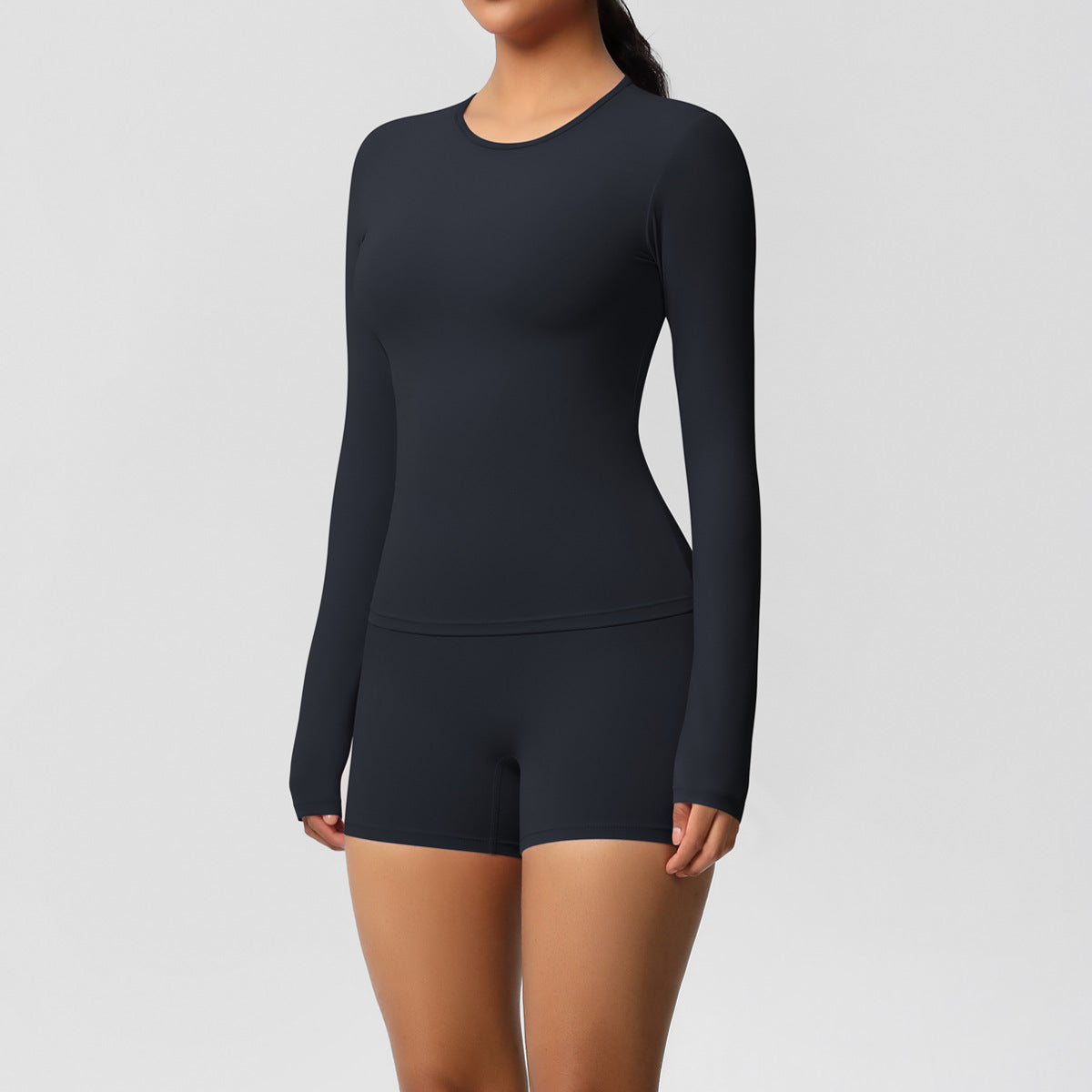 SOLBANA Form Long-Sleeve 2-Piece Short Set - alternate product view