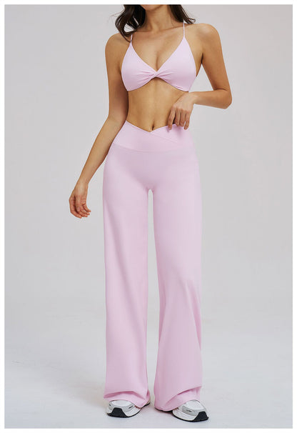 SOLBANA Studio Cross-Waist 2-Piece Wide-Leg Set - alternate product view