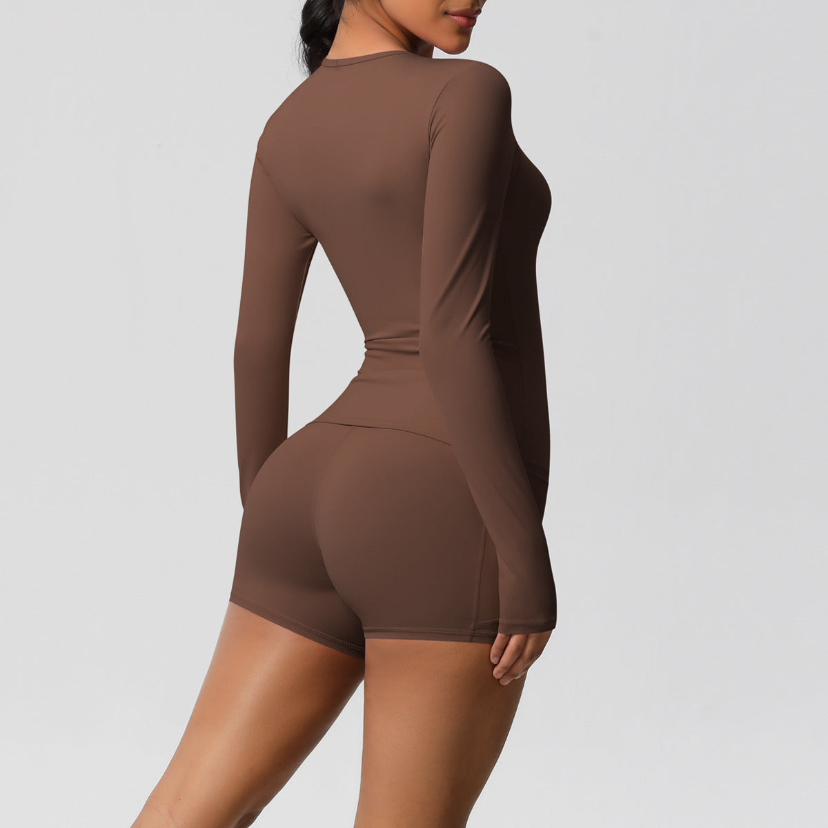SOLBANA Studio Long-Sleeve 2-Piece Short Set - alternate product view