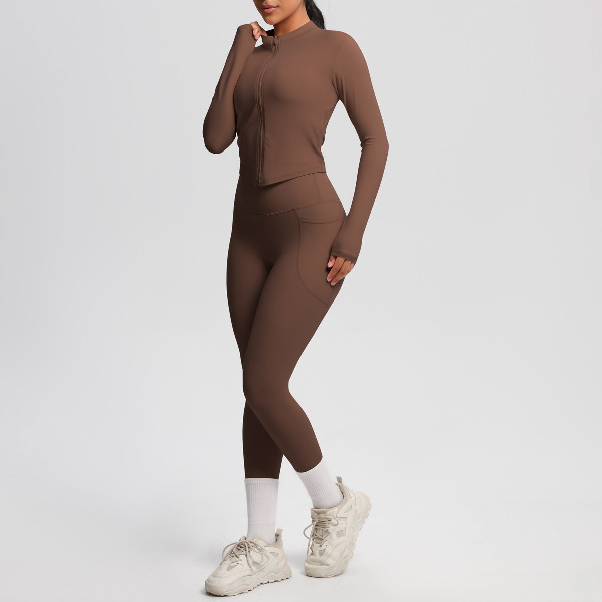 SOLBANA Form Zip Jacket 2-Piece Pant Set - alternate product view