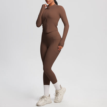 SOLBANA Form Zip Jacket 2-Piece Pant Set - alternate product view