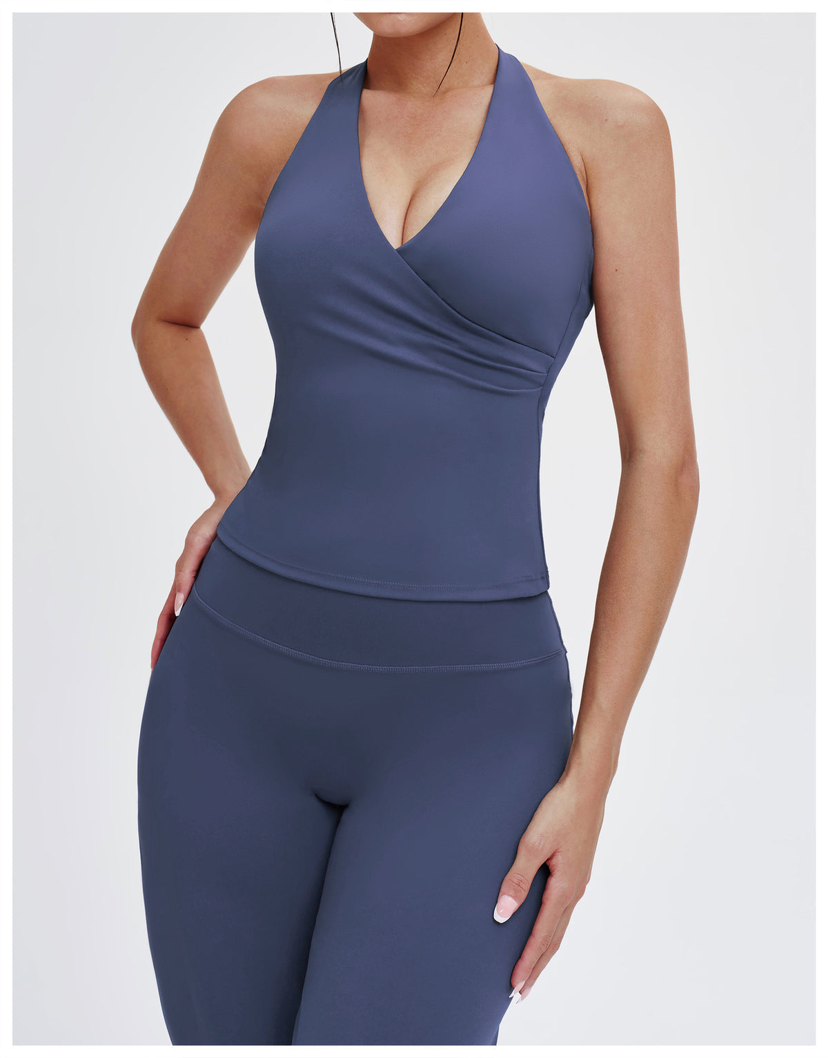 SOLBANA Studio V-Neck Halter Tank - alternate product view