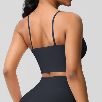 SOLBANA Studio Padded Strap Tank in Black