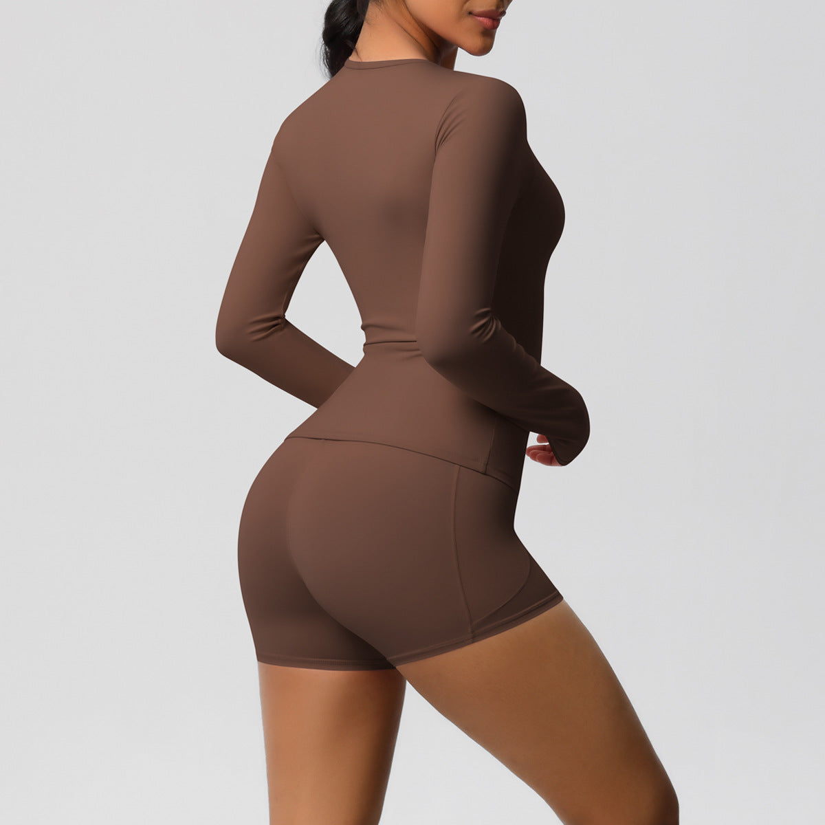 SOLBANA Studio Long-Sleeve 2-Piece Short Set - alternate product view