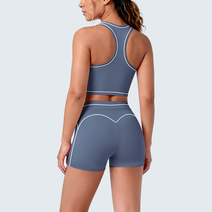 SOLBANA Contour Double-Strap 2-Piece Short Set - alternate product view
