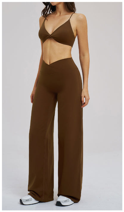 SOLBANA Studio Cross-Waist 2-Piece Wide-Leg Set - alternate product view