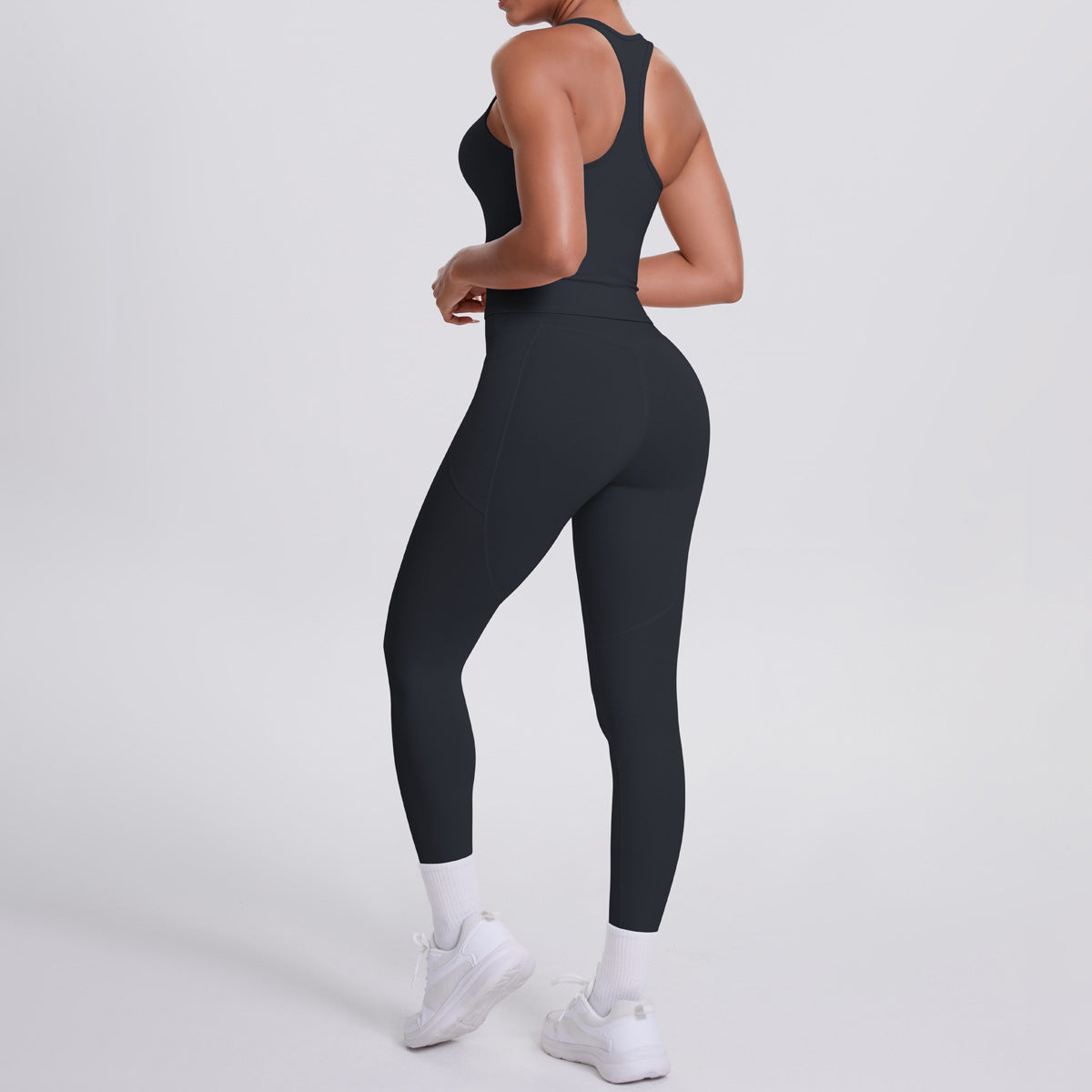 SOLBANA Form Pocket Tank 2-Piece Legging Set - alternate product view