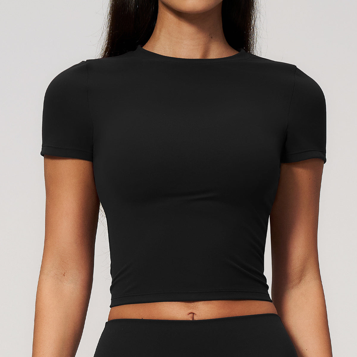 SOLBANA Form Fitted Tee in Midnight