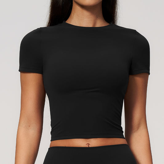 SOLBANA Form Fitted Tee in Midnight