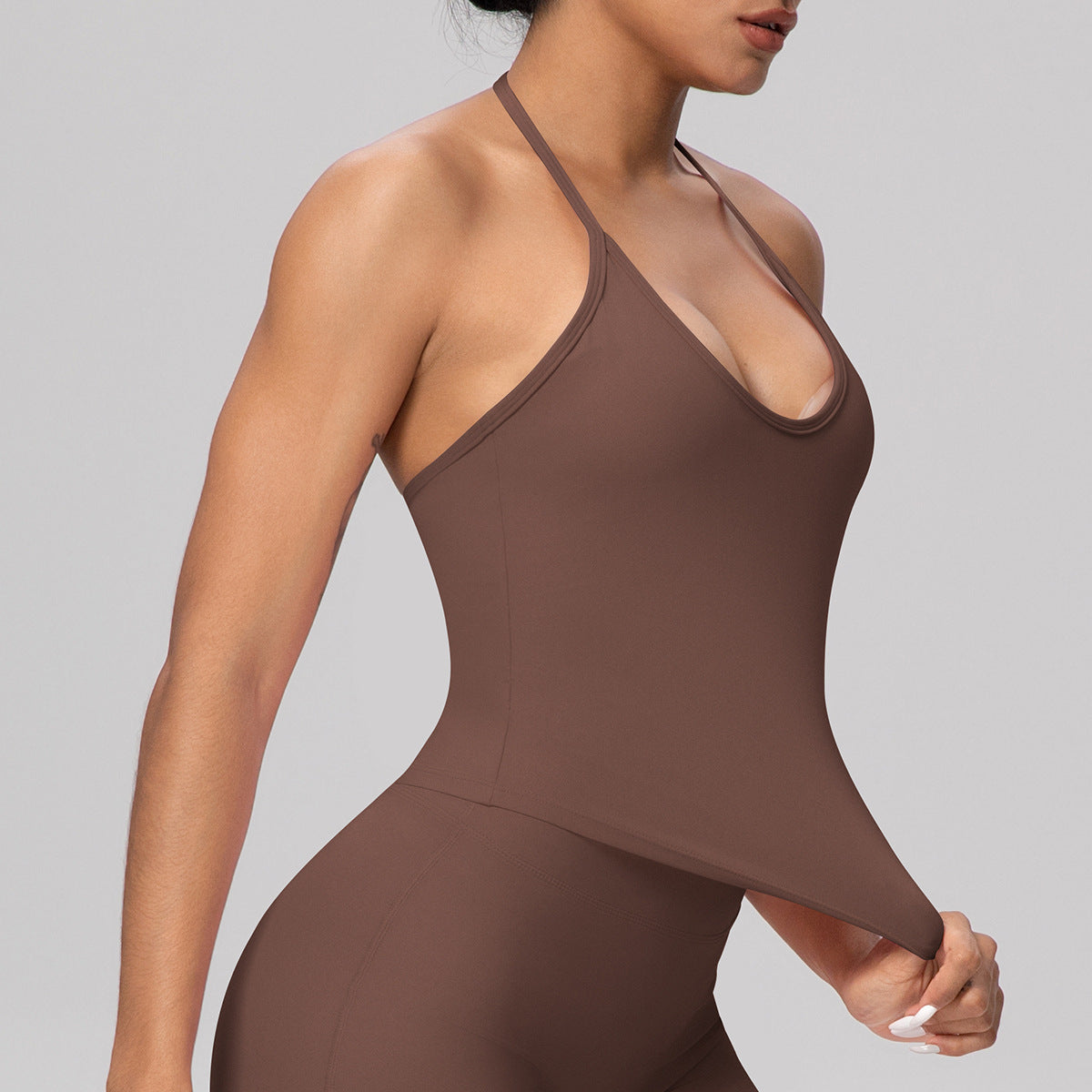 SOLBANA Coast Lace-Up Halter Tank - alternate product view