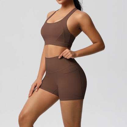 SOLBANA Studio Halter Pocket 2-Piece Short Set - alternate product view