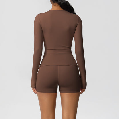 SOLBANA Form Long-Sleeve 2-Piece Short Set - alternate product view