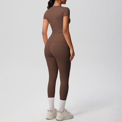SOLBANA Form Short-Sleeve 2-Piece Pant Set - alternate product view