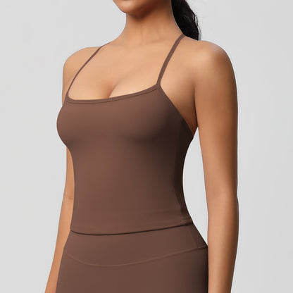 SOLBANA Studio Tie-Back Crop Tank - alternate product view