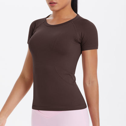 SOLBANA Form Essential Fitted Tee in Espresso
