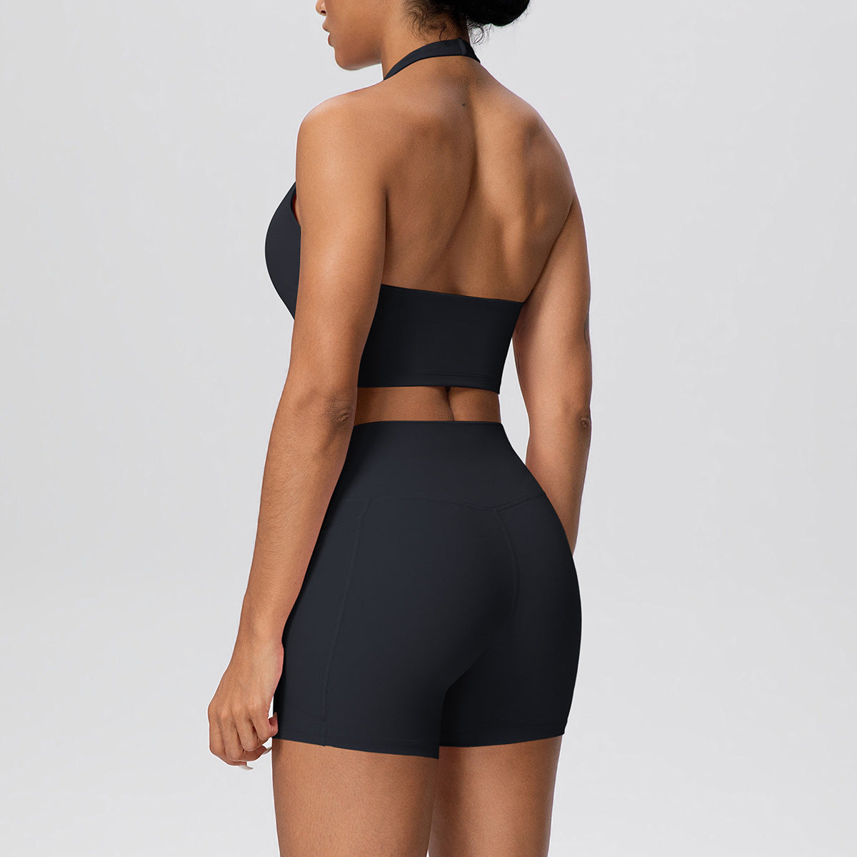 SOLBANA Studio Halter 2-Piece Pocket Short Set - alternate product view