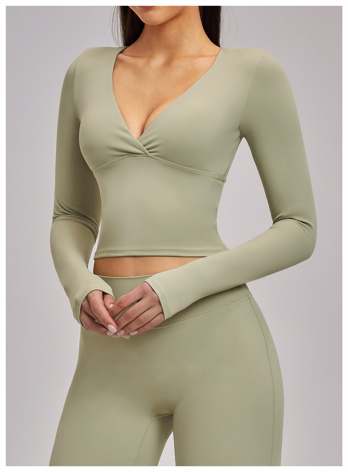 SOLBANA Studio Ruched Long Sleeve - alternate product view