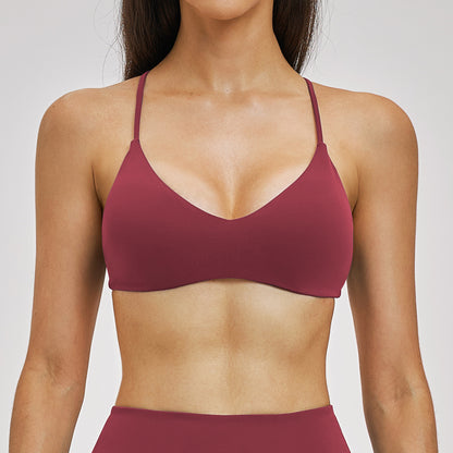 SOLBANA Studio Ring Back Bra in Retro Red