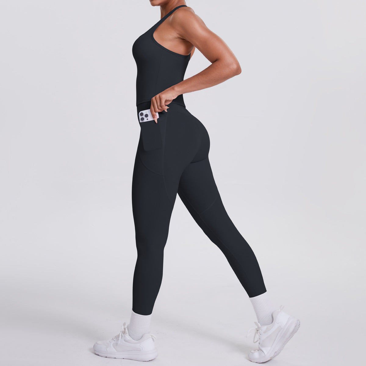SOLBANA Form Pocket Tank 2-Piece Legging Set - alternate product view