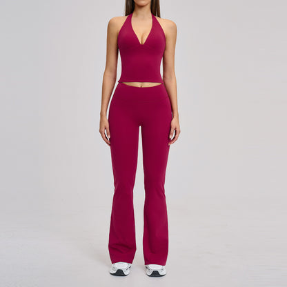 SOLBANA Studio Halter Top in Red
