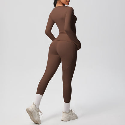 SOLBANA Studio Long-Sleeve Pocket Legging Set - alternate product view