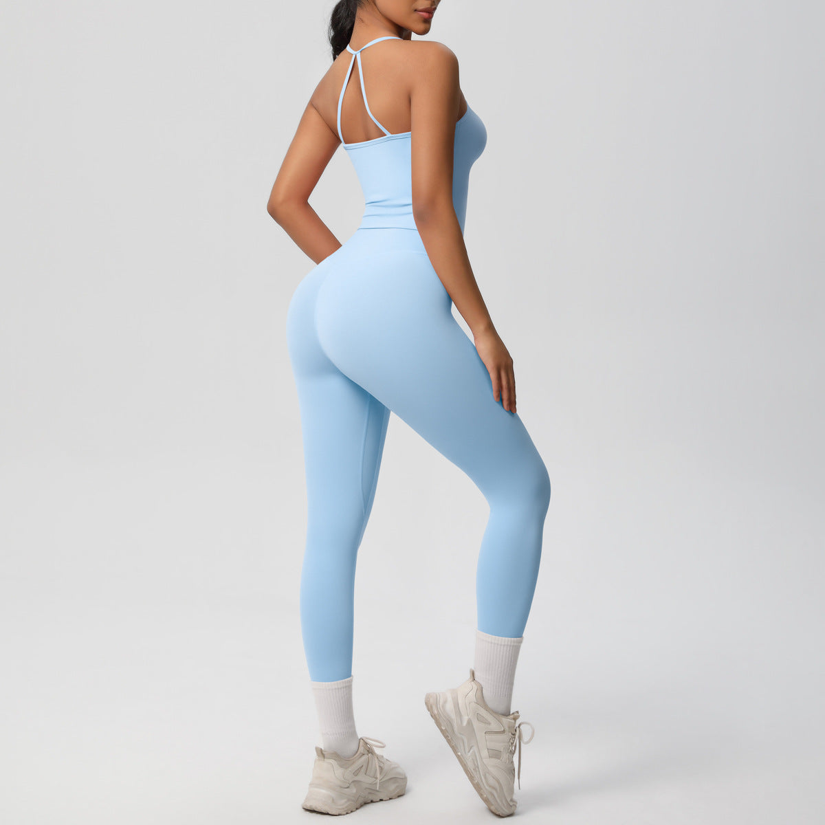 SOLBANA Studio Tie-Strap 2-Piece Legging Set - alternate product view