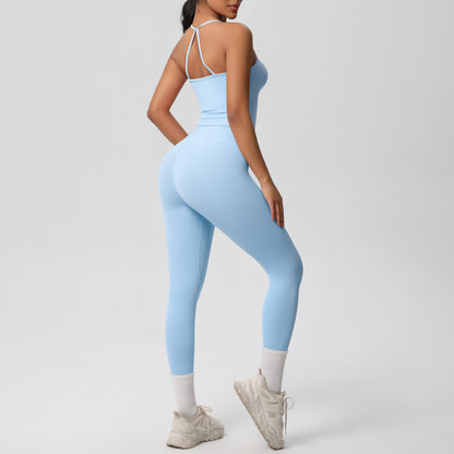 SOLBANA Studio Tie-Strap 2-Piece Legging Set - alternate product view