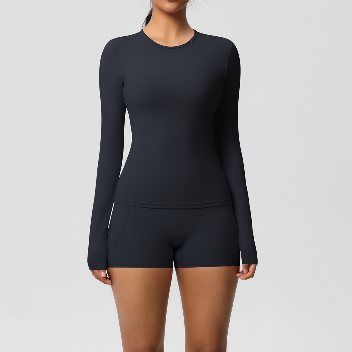SOLBANA Studio Long-Sleeve 2-Piece Short Set - alternate product view