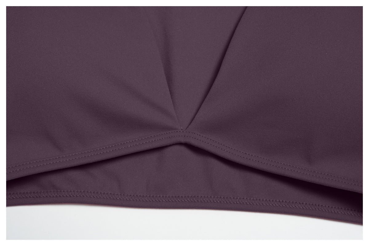 SOLBANA Studio Cropped V-Neck Long Sleeve - alternate product view