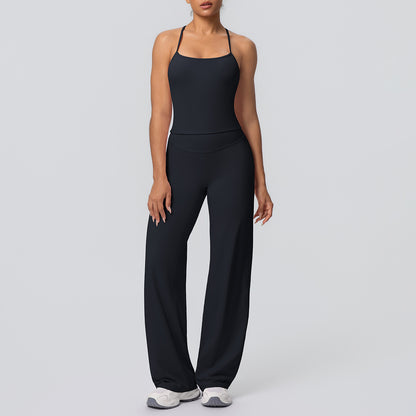 SOLBANA Studio Tie-Strap 2-Piece Pant Set - alternate product view