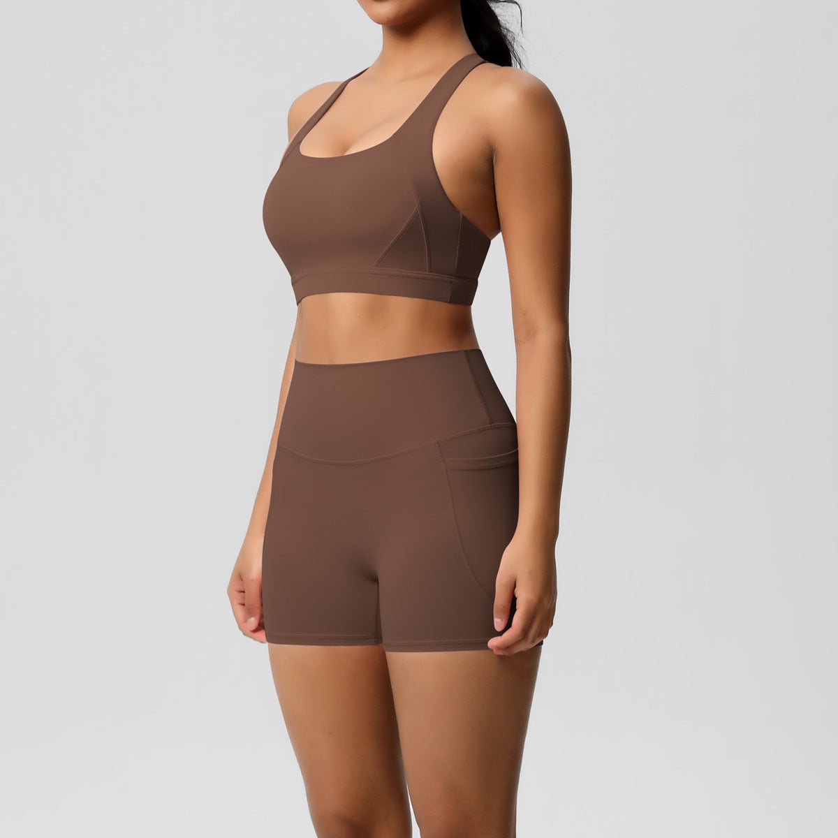 SOLBANA Studio Halter Pocket 2-Piece Short Set - alternate product view