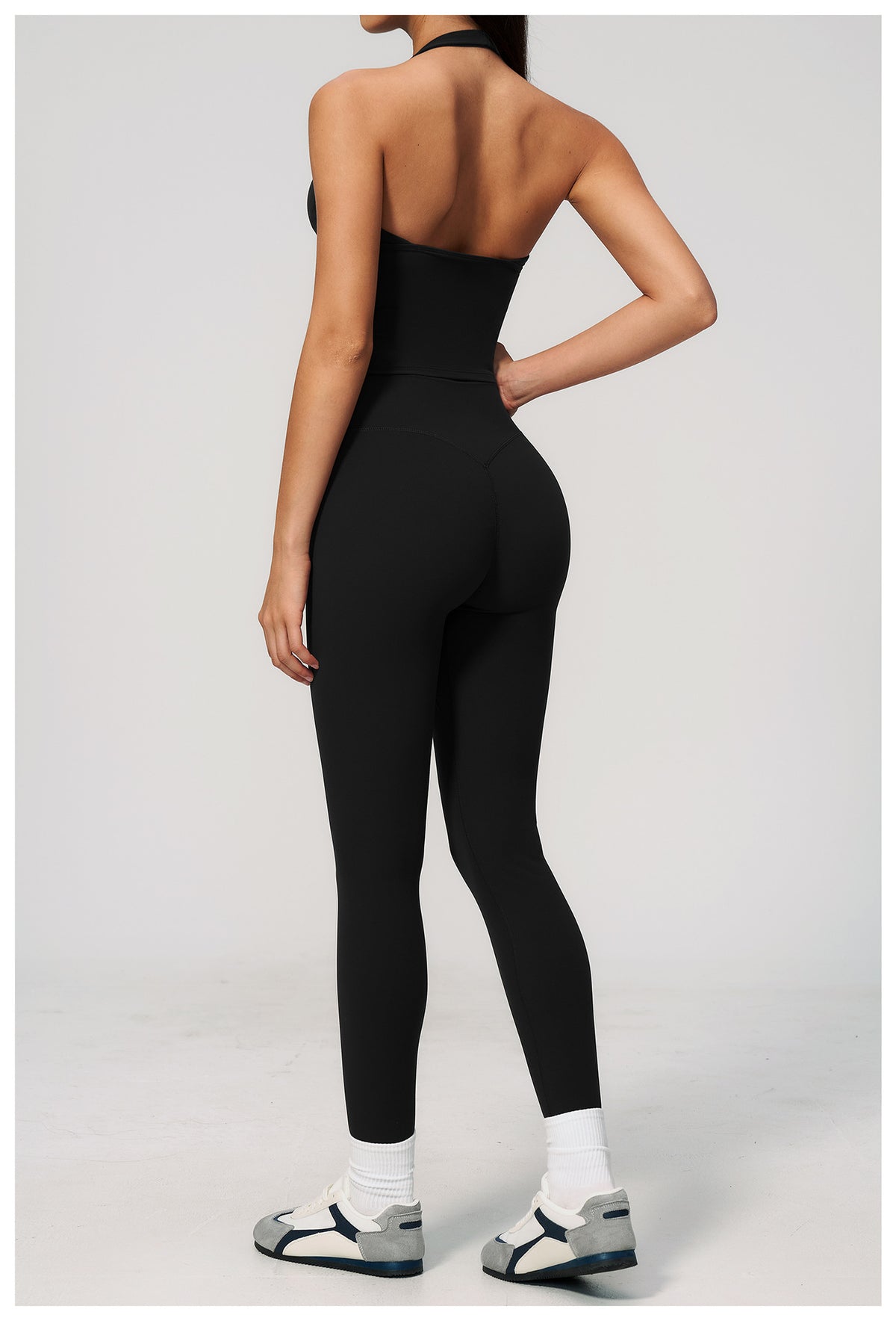 SOLBANA Studio Deep-V Halter 2-Piece Legging Set - alternate product view