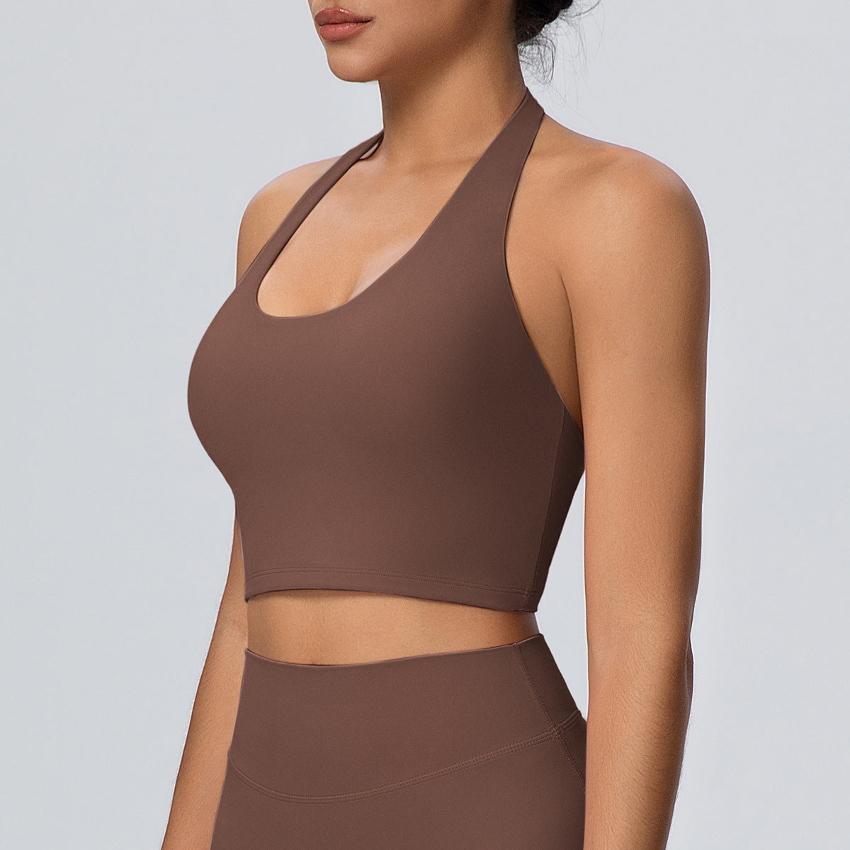 SOLBANA Studio Open-Back Halter Bra - alternate product view