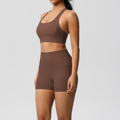 SOLBANA Studio Halter Pocket 2-Piece Short Set