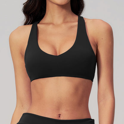 SOLBANA Form Crossback Studio Bra in Black