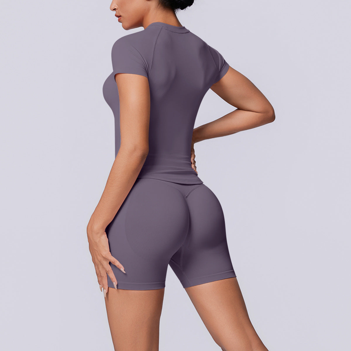 SOLBANA Studio Tee Short Set in Truffle