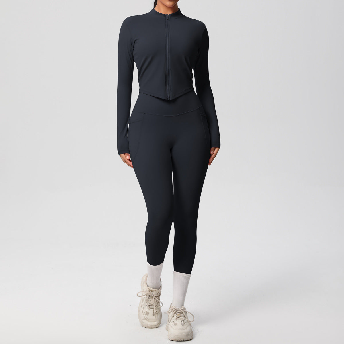SOLBANA Form Zip Jacket 2-Piece Pant Set - alternate product view