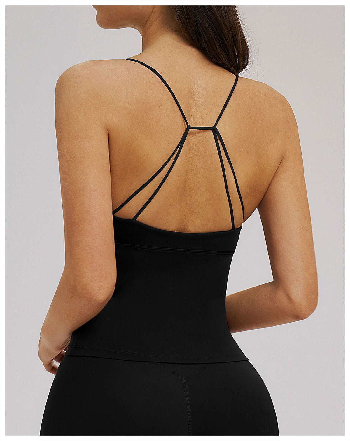 SOLBANA Studio Cutout Strap Tank - alternate product view