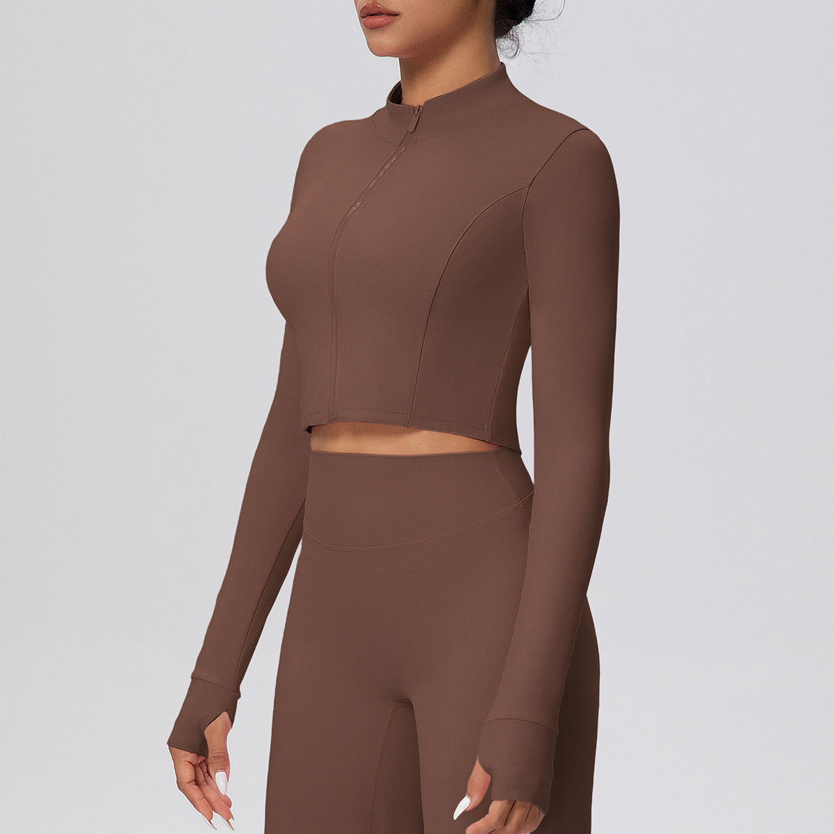 SOLBANA Form Cropped Zip Jacket