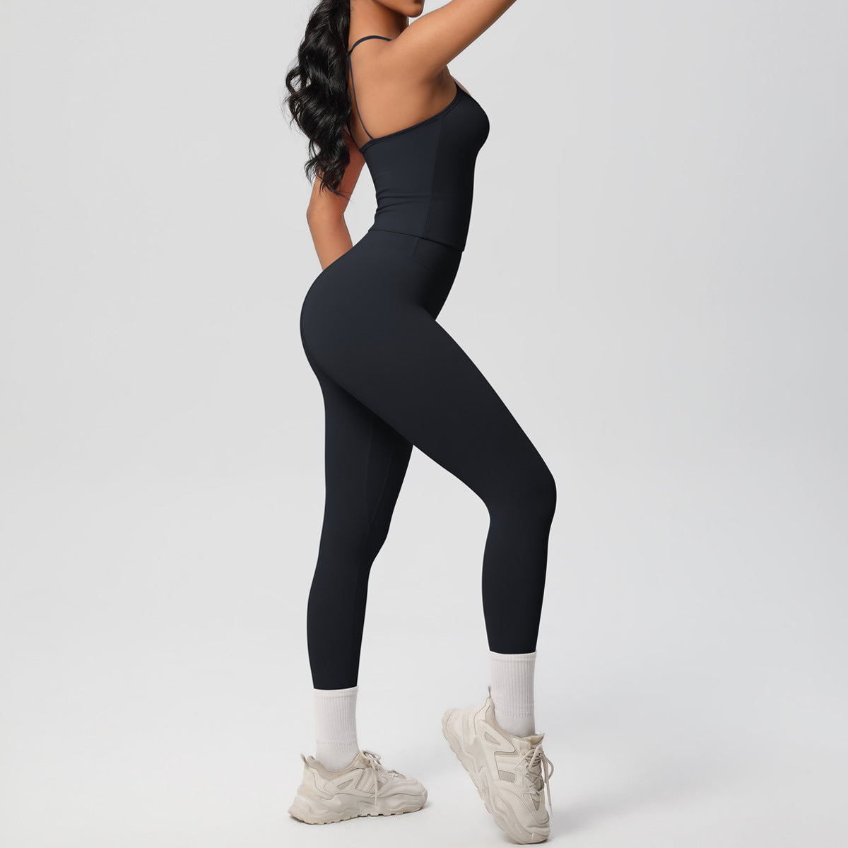 SOLBANA Studio Tie-Strap 2-Piece Legging Set - alternate product view